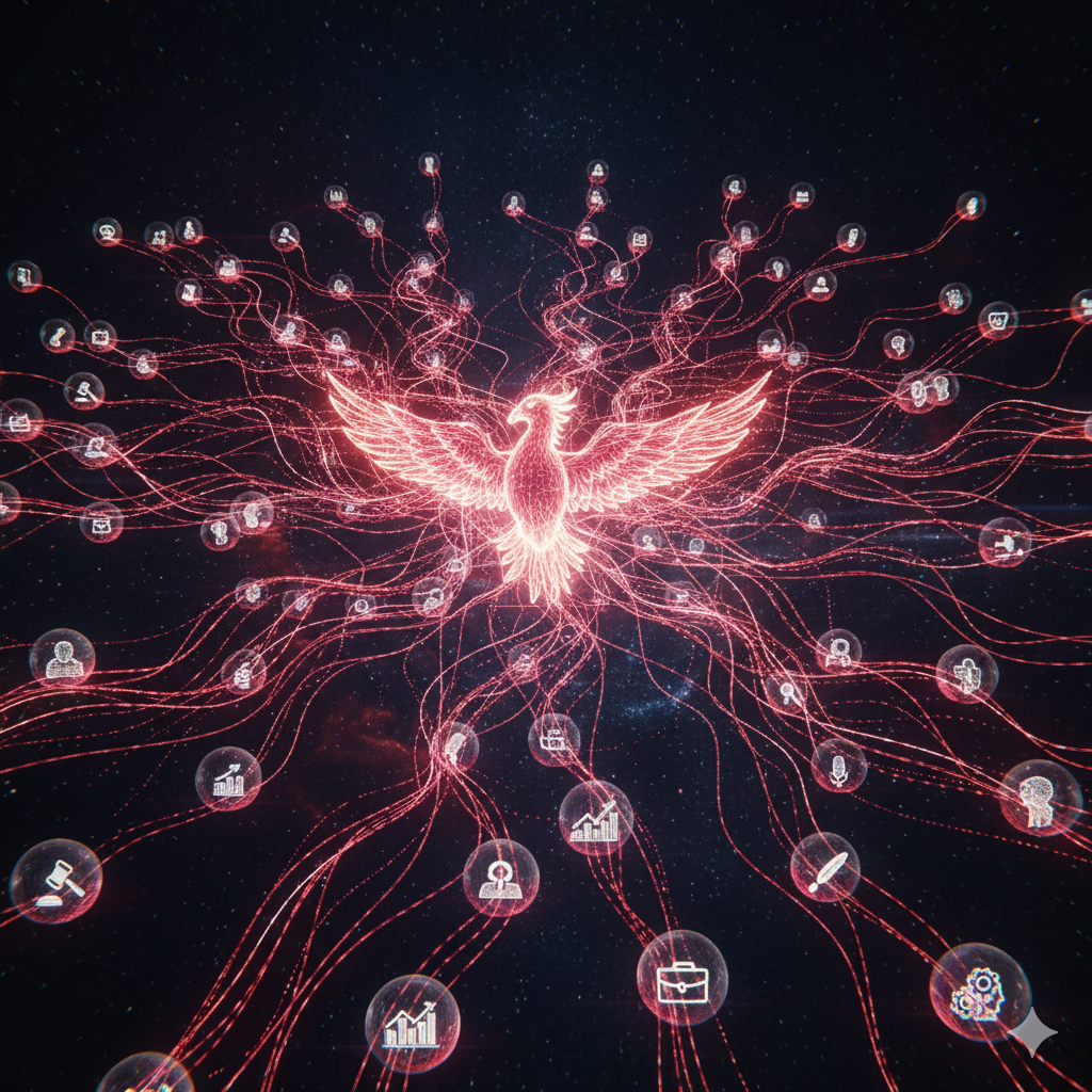 Équipe IA interconnectée